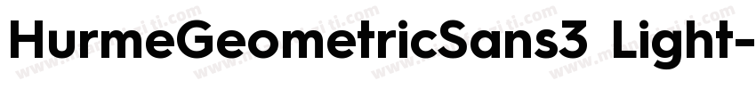 HurmeGeometricSans3 Light字体转换